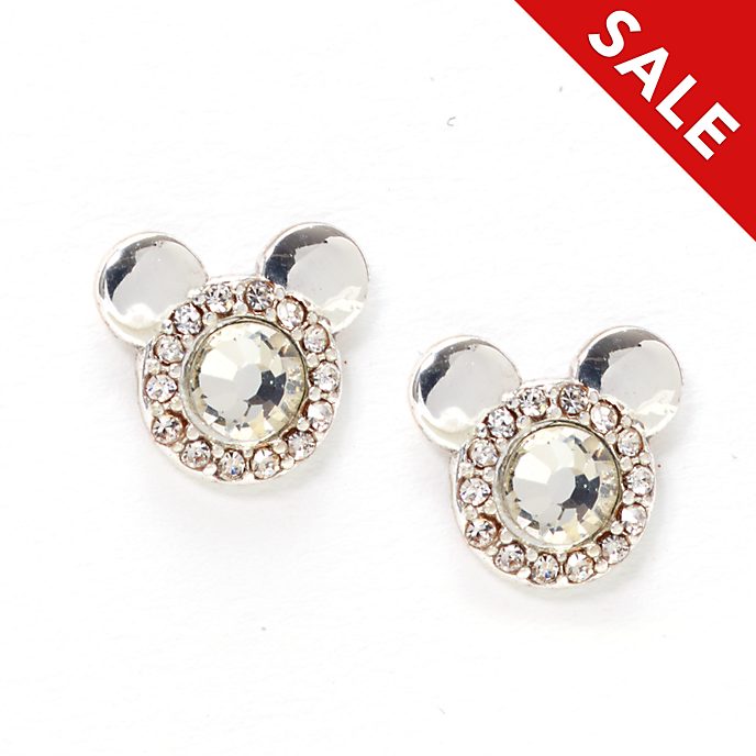Disney Store Mickey Mouse SilverPlated Stud Earrings